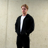 Embroidery Fearless Zipper Hoodie