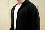 Embroidery Fearless Zipper Hoodie